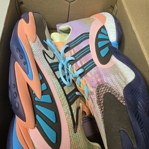 adidas Multicolor Men's Sneakers with Blue and Orange Accents